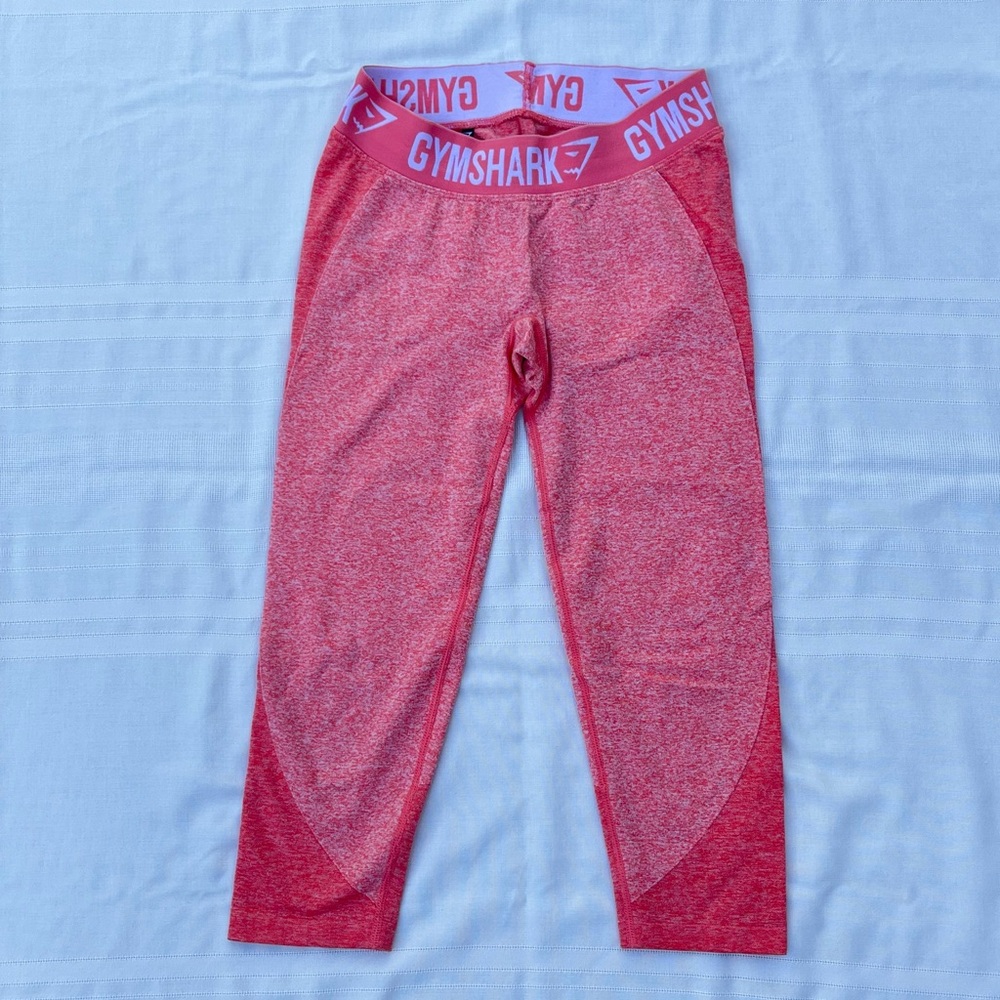 Gymshark Low Rise Flex Fit Leggings Small Peach/Coral